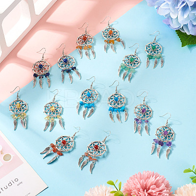 Brass Dangle Earring EJEW-TAC00016-1