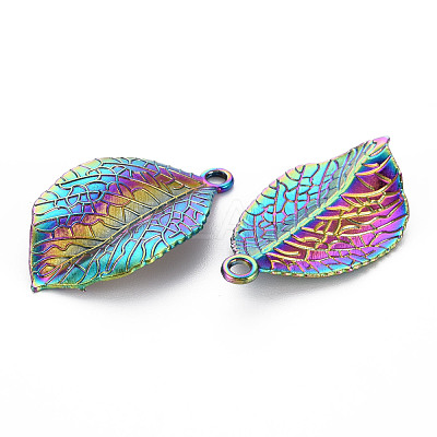 Rainbow Color Alloy Pendants PALLOY-S180-293-NR-1