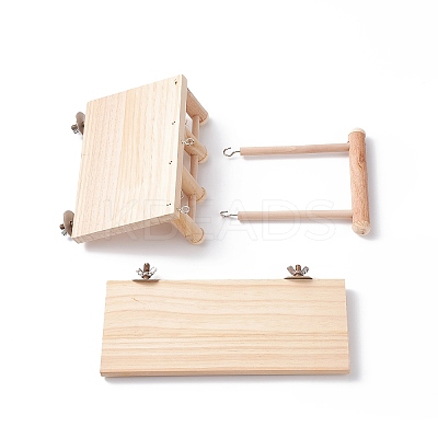 (Defective Closeout Sale: Screw Rusty) Bird Parrot Hamster Toys AJEW-XCP0001-86-1