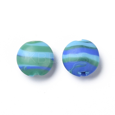 Handmade Frosted Lampwork Beads LAMP-H058-03-1