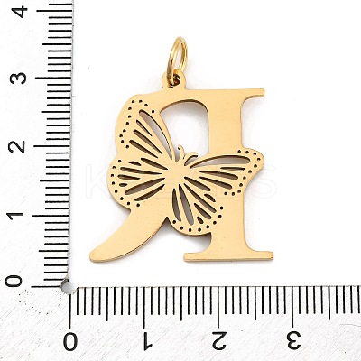 Ion Plating(IP) 201 Stainless Steel Pendants STAS-N103-184G-R-1