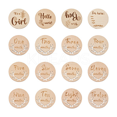 Basswood Milestone Cards WOOD-TA0002-44-1