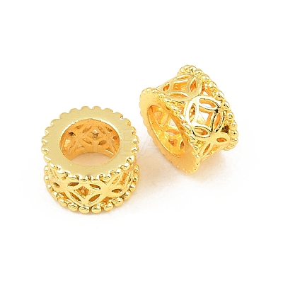 Brass European Beads KK-A292-03A-G-1