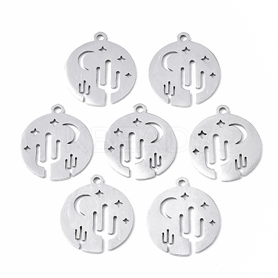 Non-Tarnish 201 Stainless Steel Pendants STAS-N091-71-1