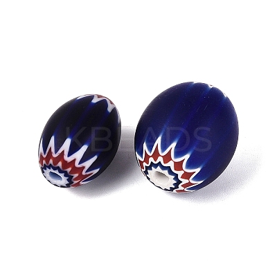 Handmade Millefiori Glass Barrel Beads LS-LA-N002-19C-1