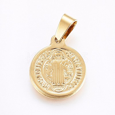 PVD Vacuum Plating 304 Stainless Steel Pendants STAS-H458-36G-C-1