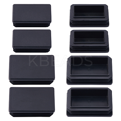 8Pcs 2 Style Plastic Furniture End Caps FIND-GF0005-28-1