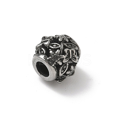 304 Stainless Steel European Beads STAS-H238-09I-AS-1