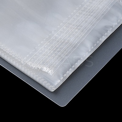 160 Pockets Transparent Jewelry Storage Book without Resealable Bags PW-WG24357-02-1
