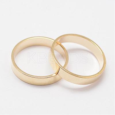 Rack Plating Brass Linking Rings KK-K125-02G-1