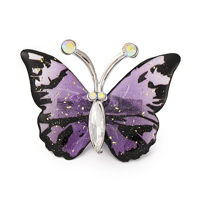 Butterfly Transparent Resin Brooch LS-JEWB-M047-01D-1