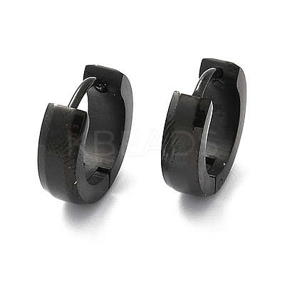 304 Stainless Steel Polishing Effect Hoop Earrings EJEW-M001-31EB-1