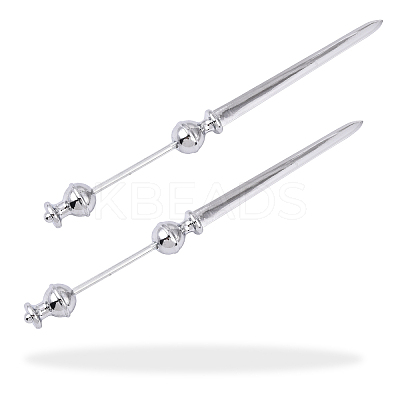 2Pcs Zinc Alloy Vintage Letter Opener AJEW-YW0002-06-1