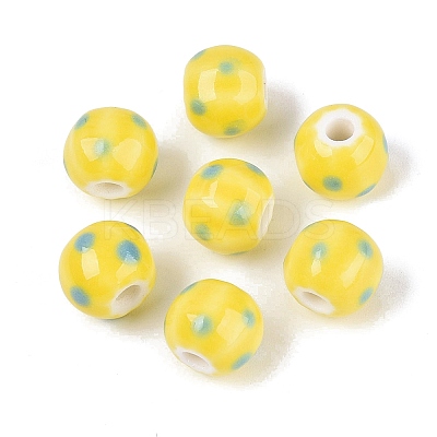 Handmade Porcelain Beads PORC-Q008-04A-1
