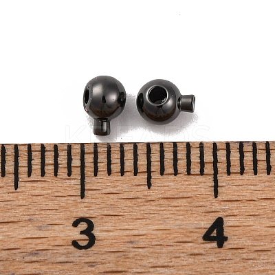 Brass Crimp Beads KK-Z030-16A-B-1