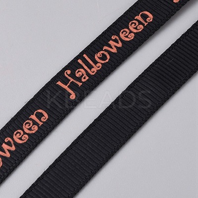 Halloween Polyester Ribbons OCOR-WH0120-29B-1