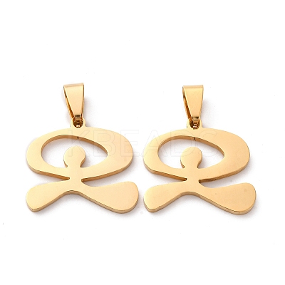 201 Stainless Steel Pendants STAS-V014-01A-G-1
