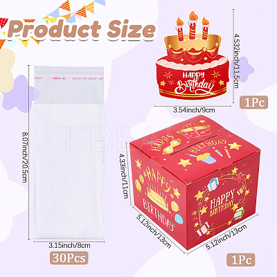 Happy Birthday Day Money Box for Cash Gift Pull DIY-WH200050-31C-1