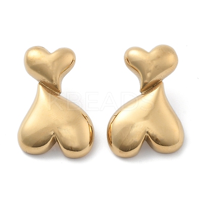304 Stainless Steel Stud Earrings STAS-Z112-21G-1