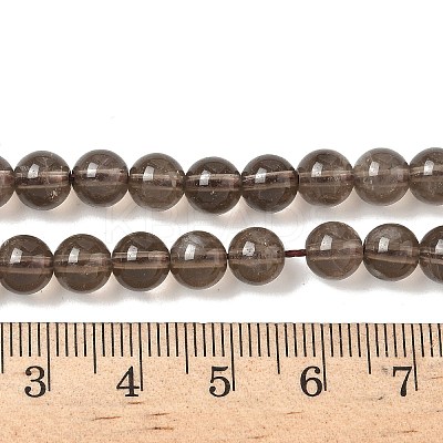 Natural Smoky Quartz Bead Strands X-G-D840-62-6mm-1