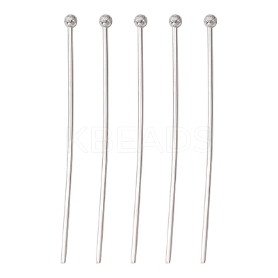Tarnish Resistant 304 Stainless Steel Ball Head pins STAS-N017-02-35mm-1