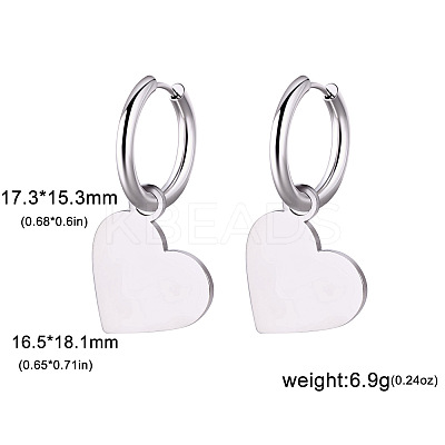 304 Stainless Steel Hoop Earrings FS-WG6A0FB-09-1