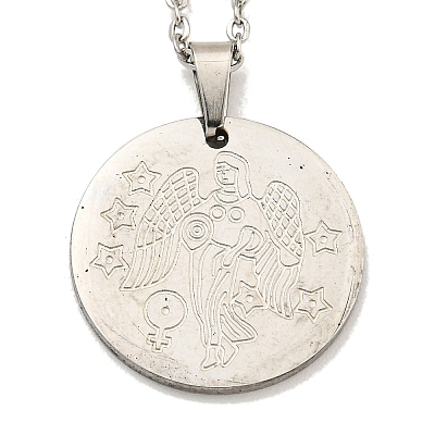 Non-Tarnish Constellation Pendant Necklaces LS-NJEW-S422-04P-06-1