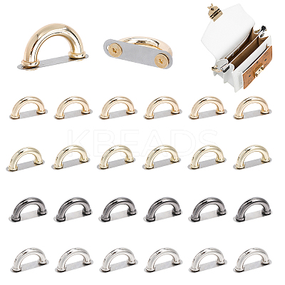 24 Sets 4 Colors Zinc Alloy Bag Suspension Clasps FIND-WR0005-96-1