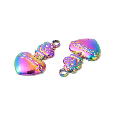 Ion Plating(IP) 304 Stainless Steel Pendants STAS-L268-023MC-1