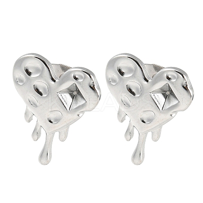 Non-Tarnish 304 Stainless Steel Stud Earrings Findings EJEW-I290-04P-1
