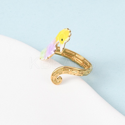 304 Stainless Steel Cuff Open Rings RJEW-C148-01A-G-1