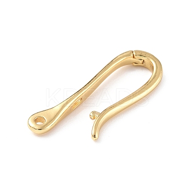 Rack Plating Brass Hook Clasps LS-KK-E073-01G-1