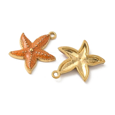 304 Stainless Steel Enamel Pendants STAS-I351-22G-07-1