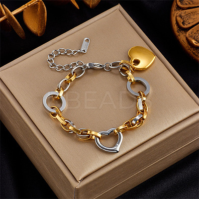 201 Stainless Steel Chain Bracelets LS-BJEW-P380-01A-1