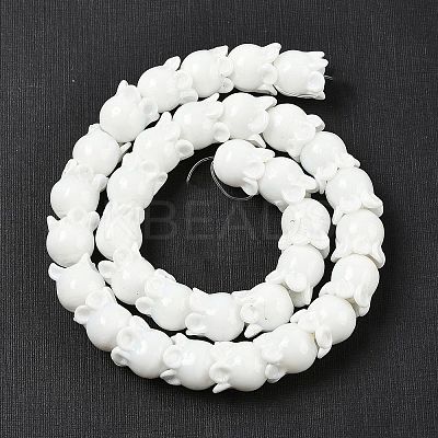 Gold Sand Lampwork Beads Strands LAMP-P069-02A-11-1