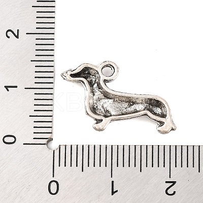 Tibetan Style Alloy Puppy Pendants LS-TIBEP-20414-AS-NR-1