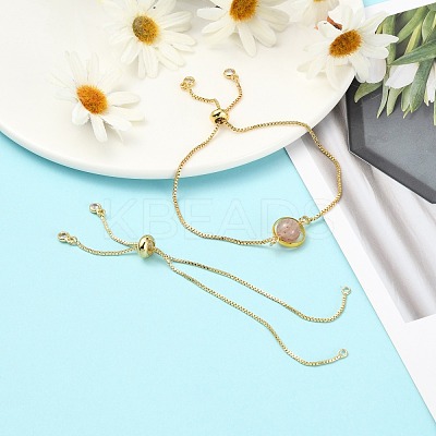 Rack Plating Brass Chain Bracelet Making KK-A142-017G-1