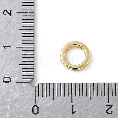 Brass Micro Pave Cubic Zirconia European Beads KK-K399-14G-04-1