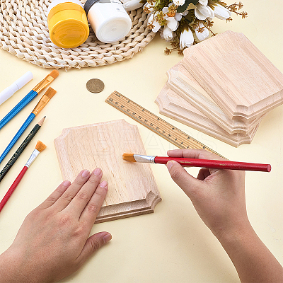4Pcs Natural Wood Carved Onlay Applique Craft WOOD-FG0001-64B-1
