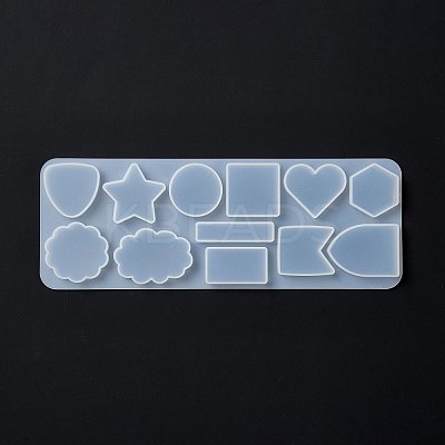 DIY Flower & Flag & Geometric Geometric Shape Cabochon Silicone Molds DIY-G067-06B-1