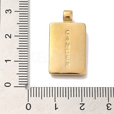 PVD Vacuum Plating 304 Stainless Steel Pendants STAS-S148-31D-G-1