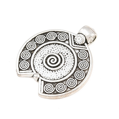 Tibetan Style Alloy Pendants AL-CBA1187-09B-AS-1