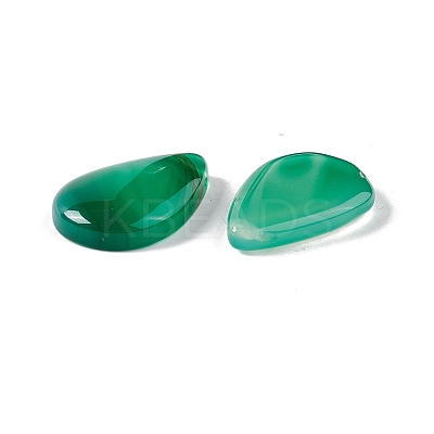 Natural Green Agate Pendants G-B030-14-1