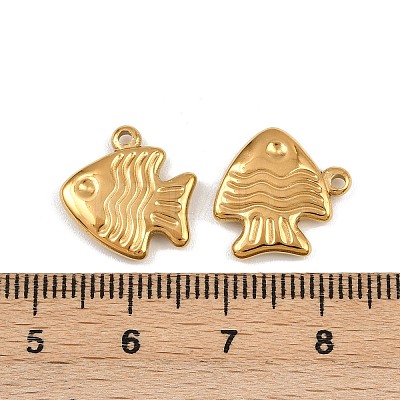 304 Stainless Steel Charms STAS-G357-06G-02-1