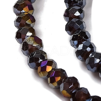 Baking Electroplate Glass Beads Strands X-DGLA-A039-J2MM-B20-1