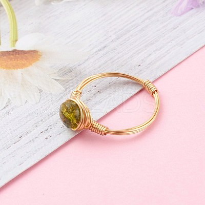 Natural & Synthetic Gemstone Finger Rings RJEW-JR00347-1