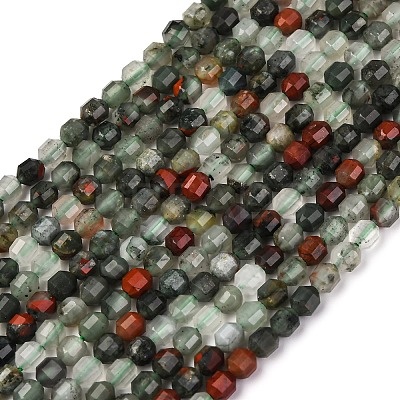 Natural African Bloodstone Beads Strands G-A260-A38-01-1