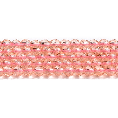 Transparent Glass Beads Strands LS-GLAA-H021-04-27-1