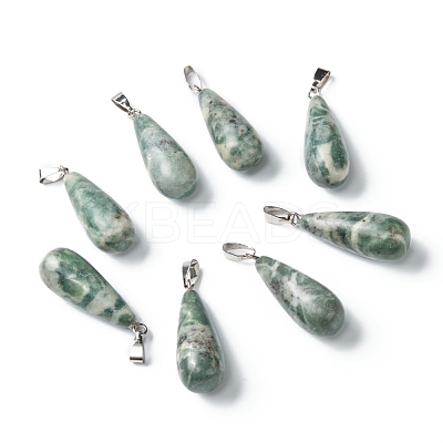 Natural Qinghai Jade Pendants G-F707-01-1