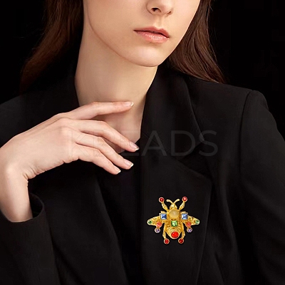 Beas Alloy Colorful Rhinestone Brooch for Backpack Clothes PW-WG3F6A3-01-1
